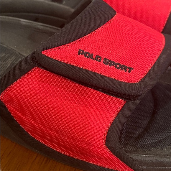 Polo Sport Ralph Lauren Slides Sandals Shoes Vintage red Mens Size 13 main image 8